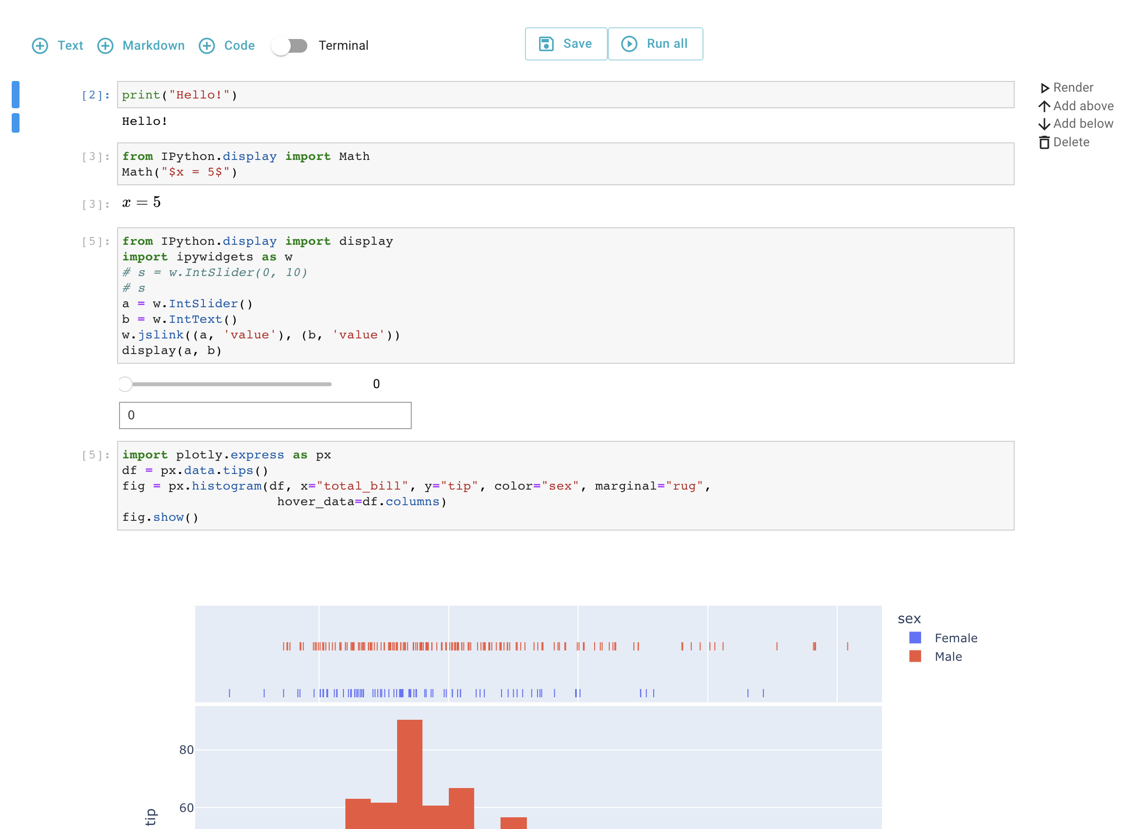 Jupyter React Slate