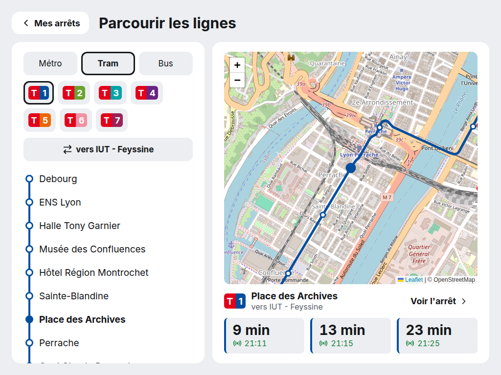 Parcourir les lignes