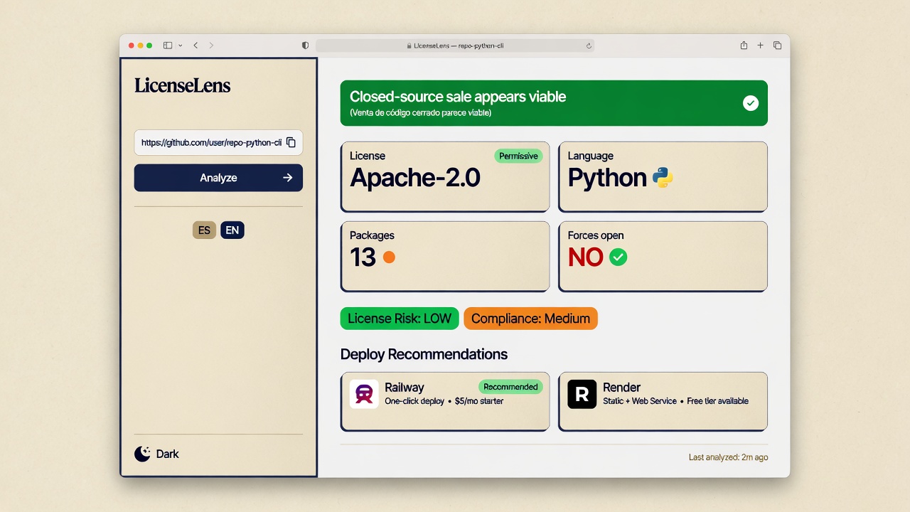 Light mode UI — scan workspace and results
