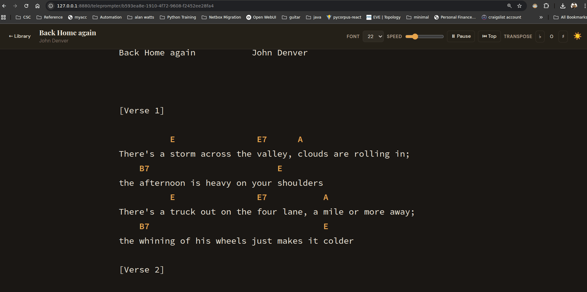 CouchGuitar Web on desktop