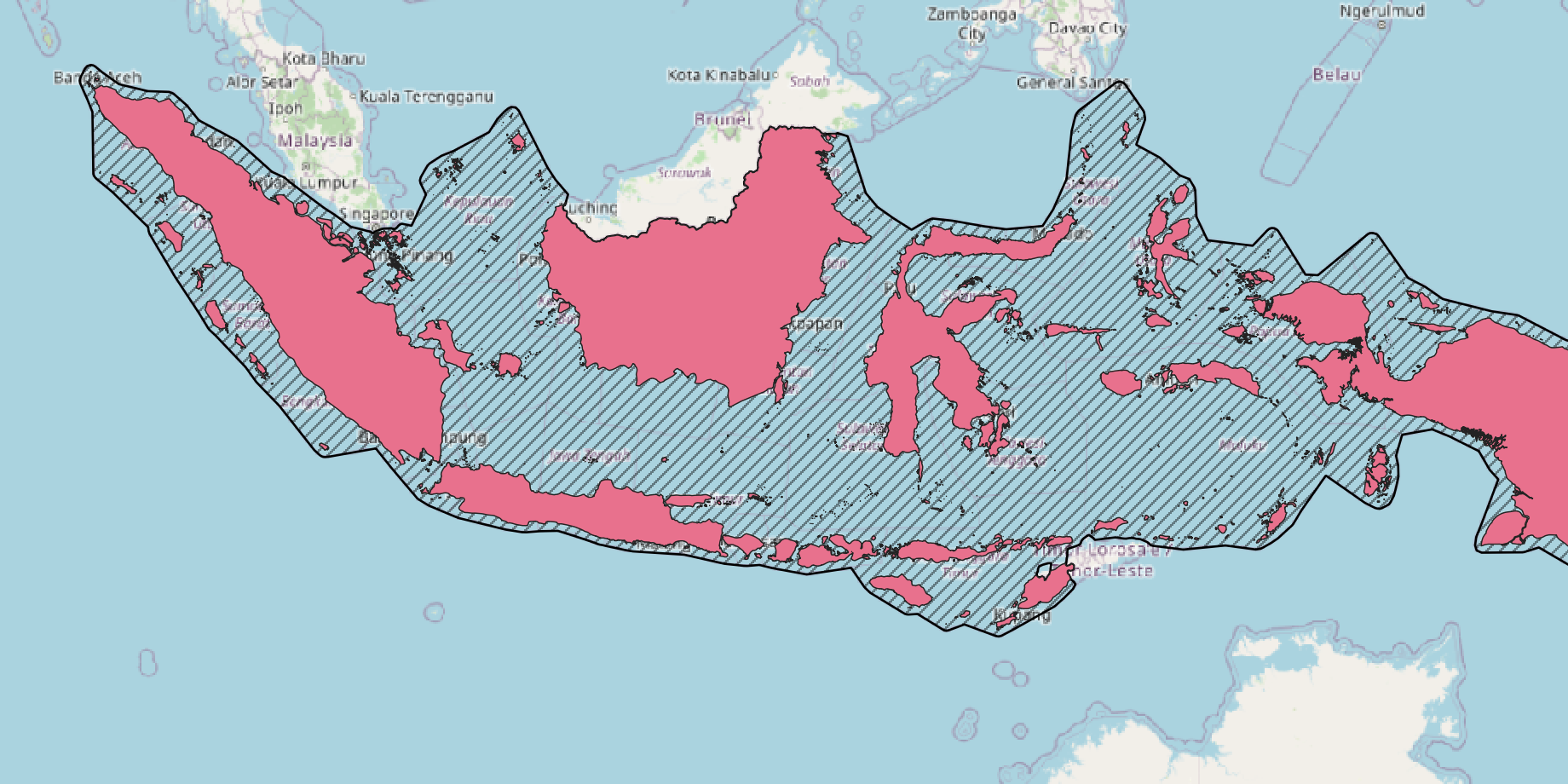 Indonesia Maritime and Land Boundaries