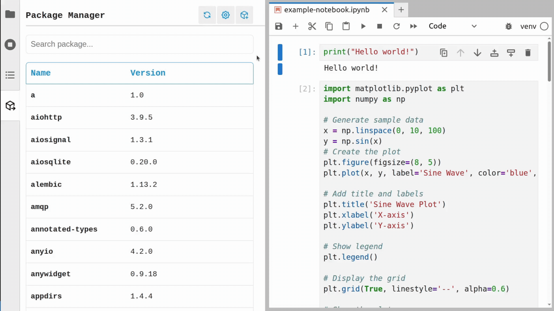Jupyter Package Manager change PyPI Server