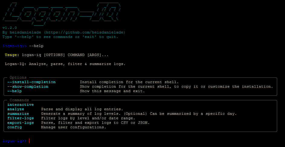 Logan-iq Startup Screenshot