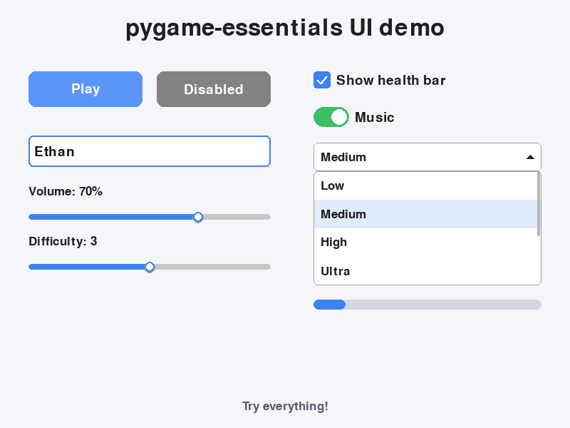 UI demo