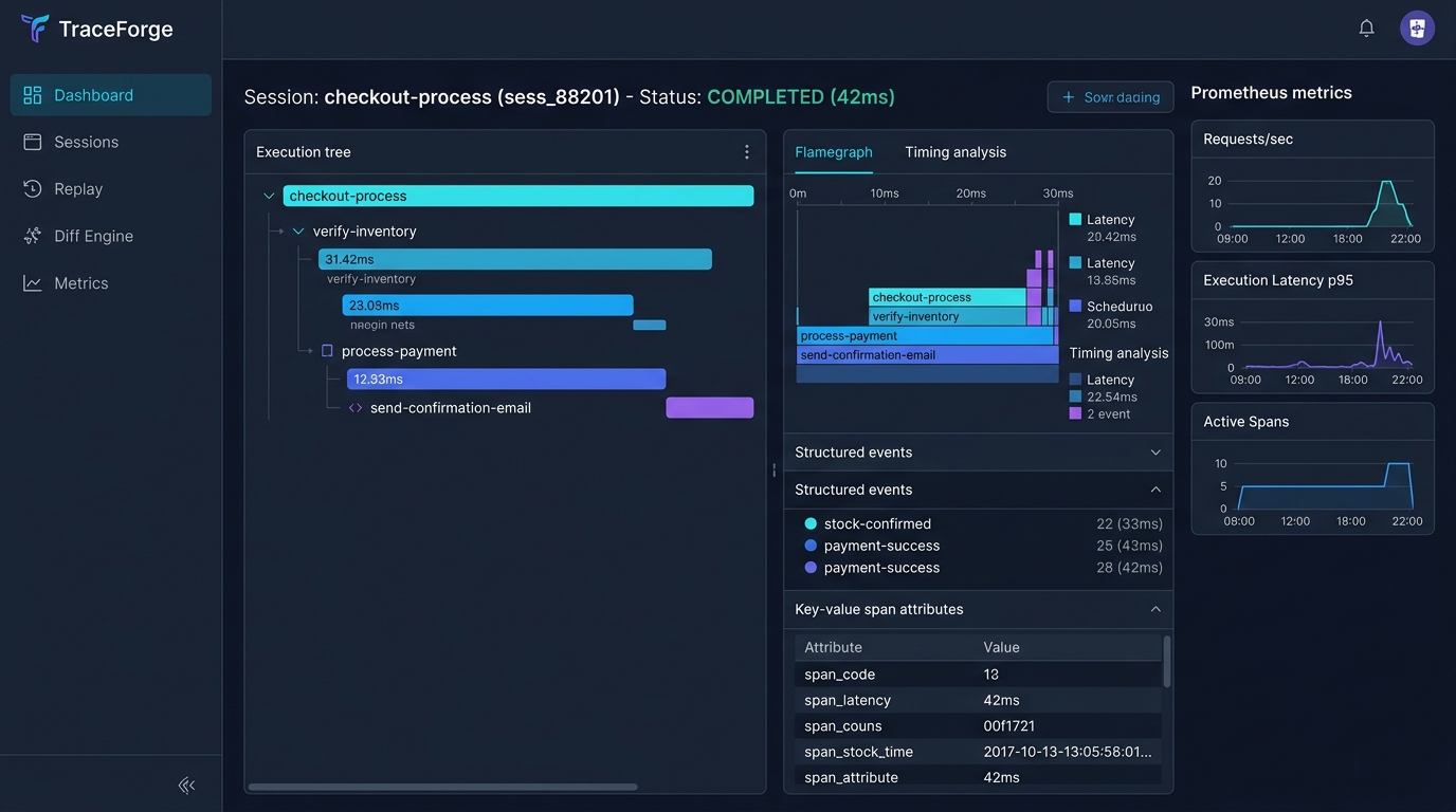 TraceForge Web Dashboard