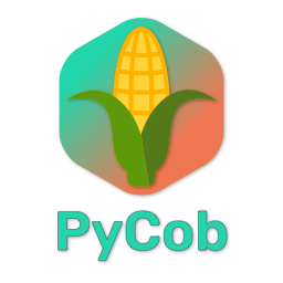 PyCob Logo on Hexagon