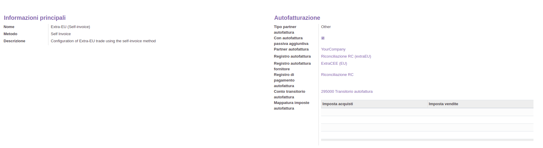 inversione contabile con Autofattura