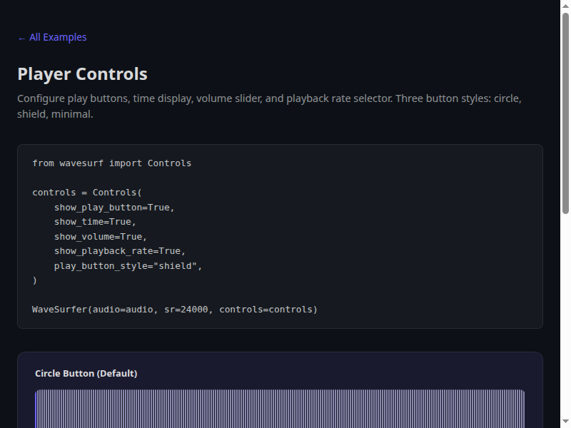 Player Controls