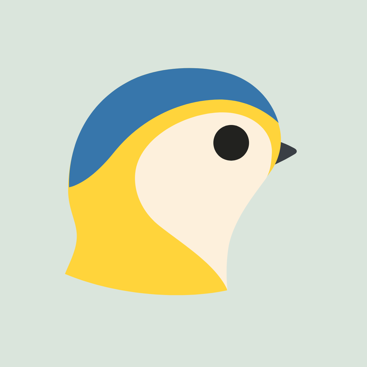pythograph's blue tit mascot