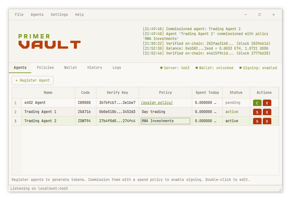 Vault GUI