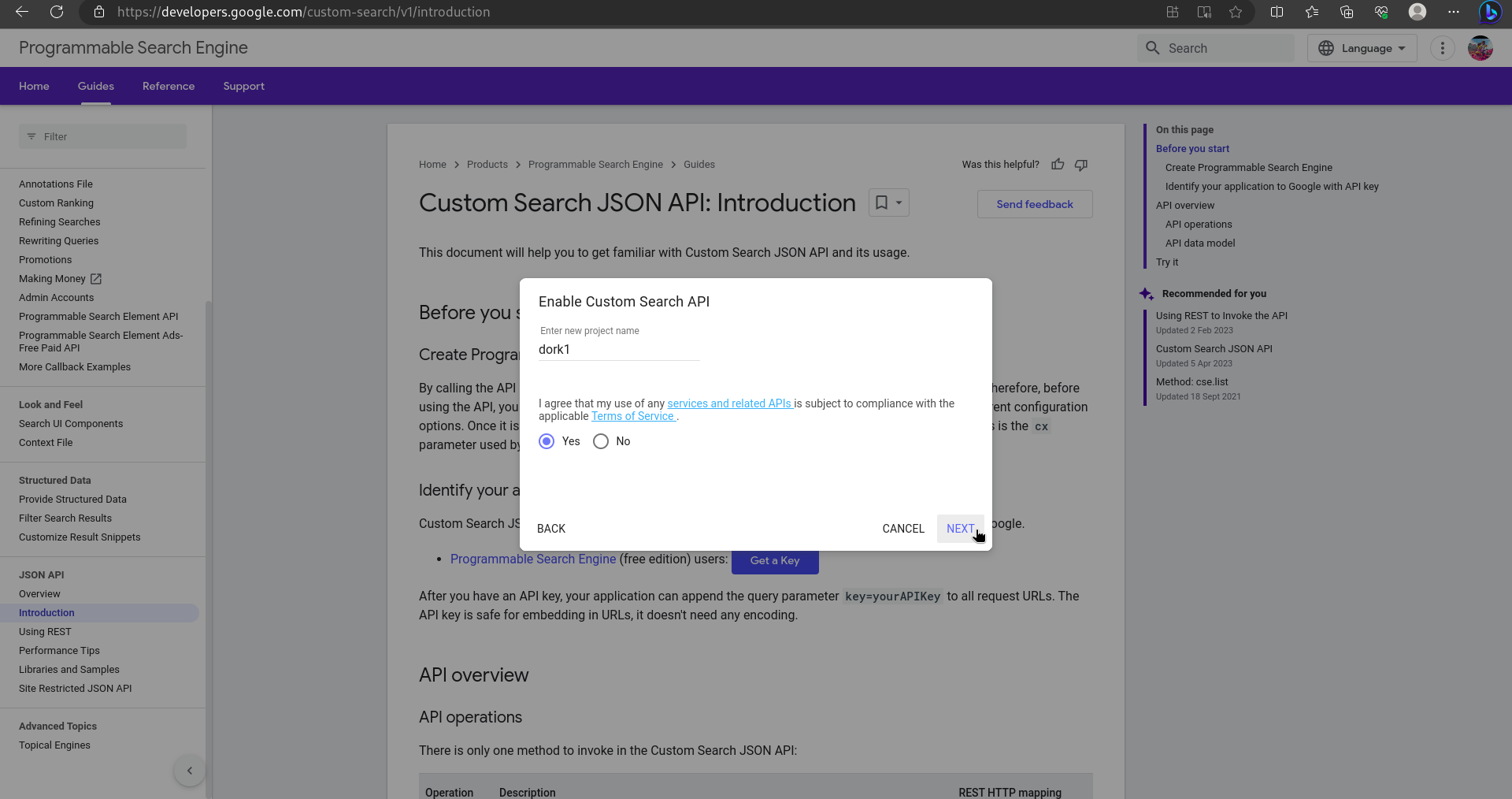 API Key Generation