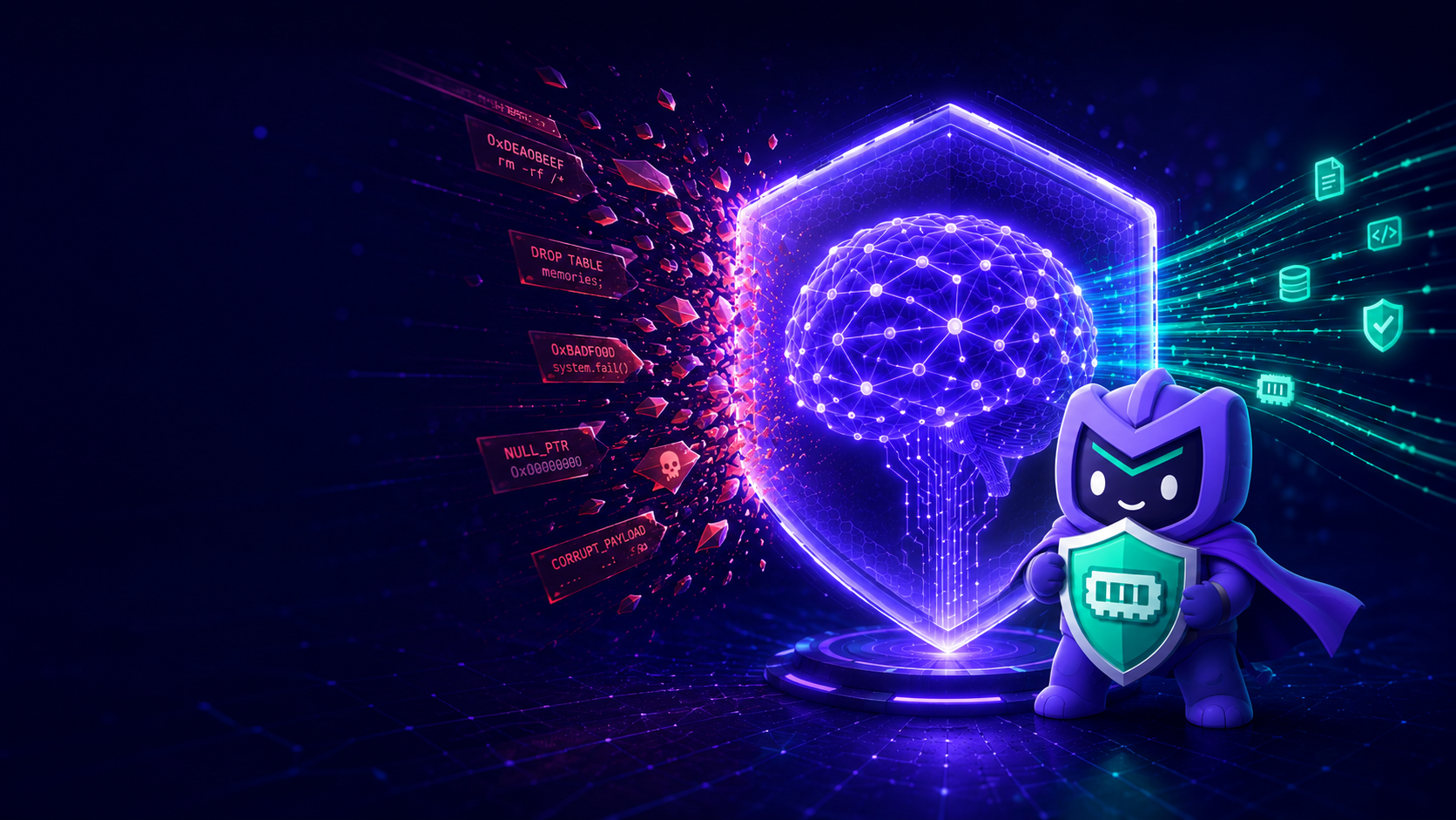 Memward keeps untrusted memories out of the decisions that matter