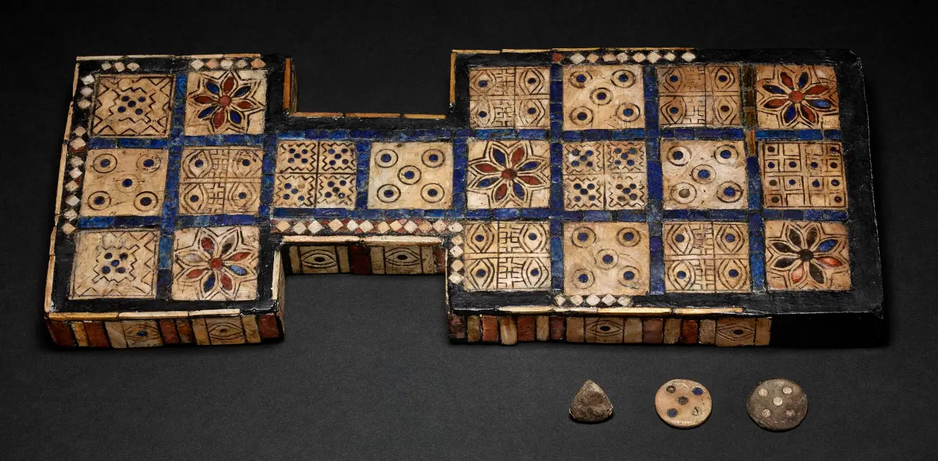 British Museum game board excavated by Sir Leonard Woolley