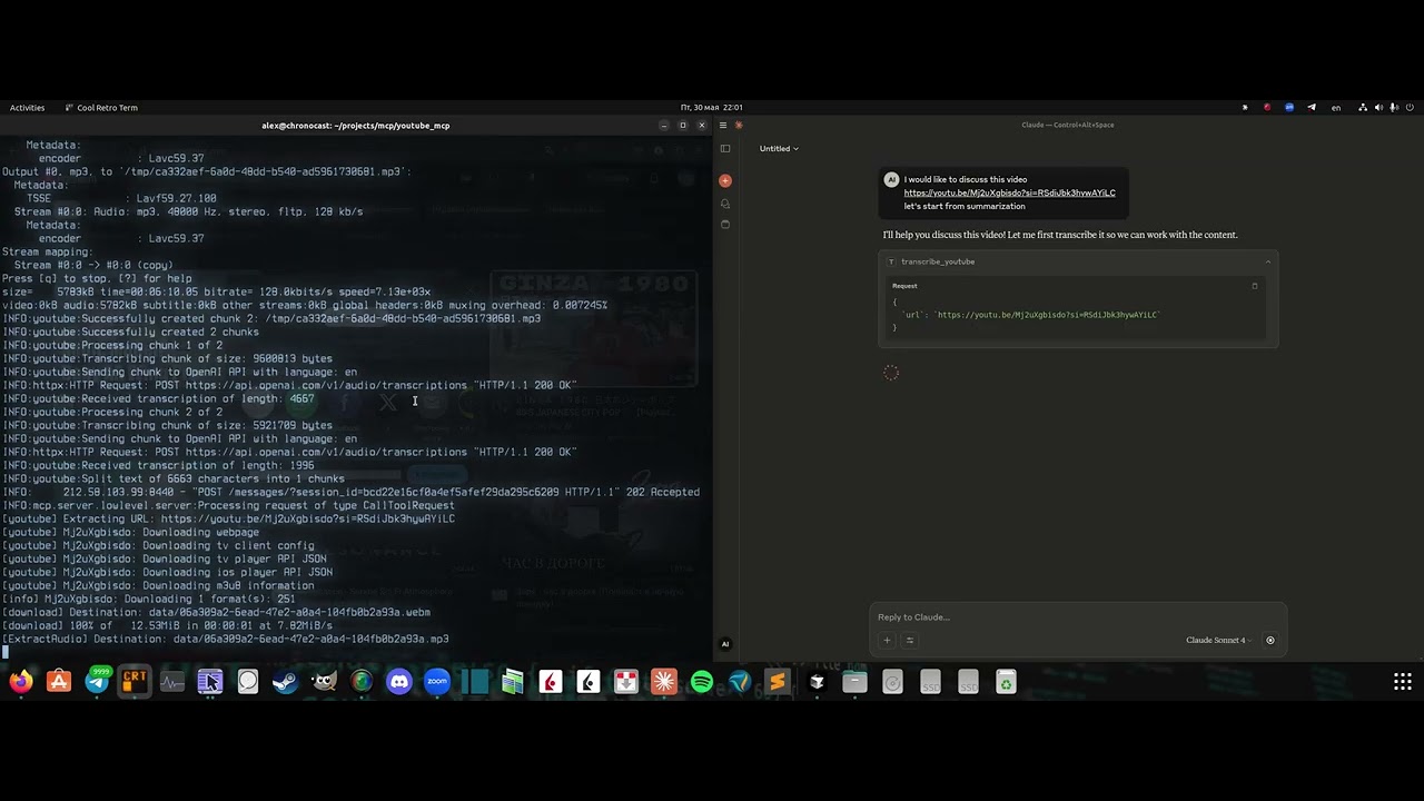 YouTube MCP Demo