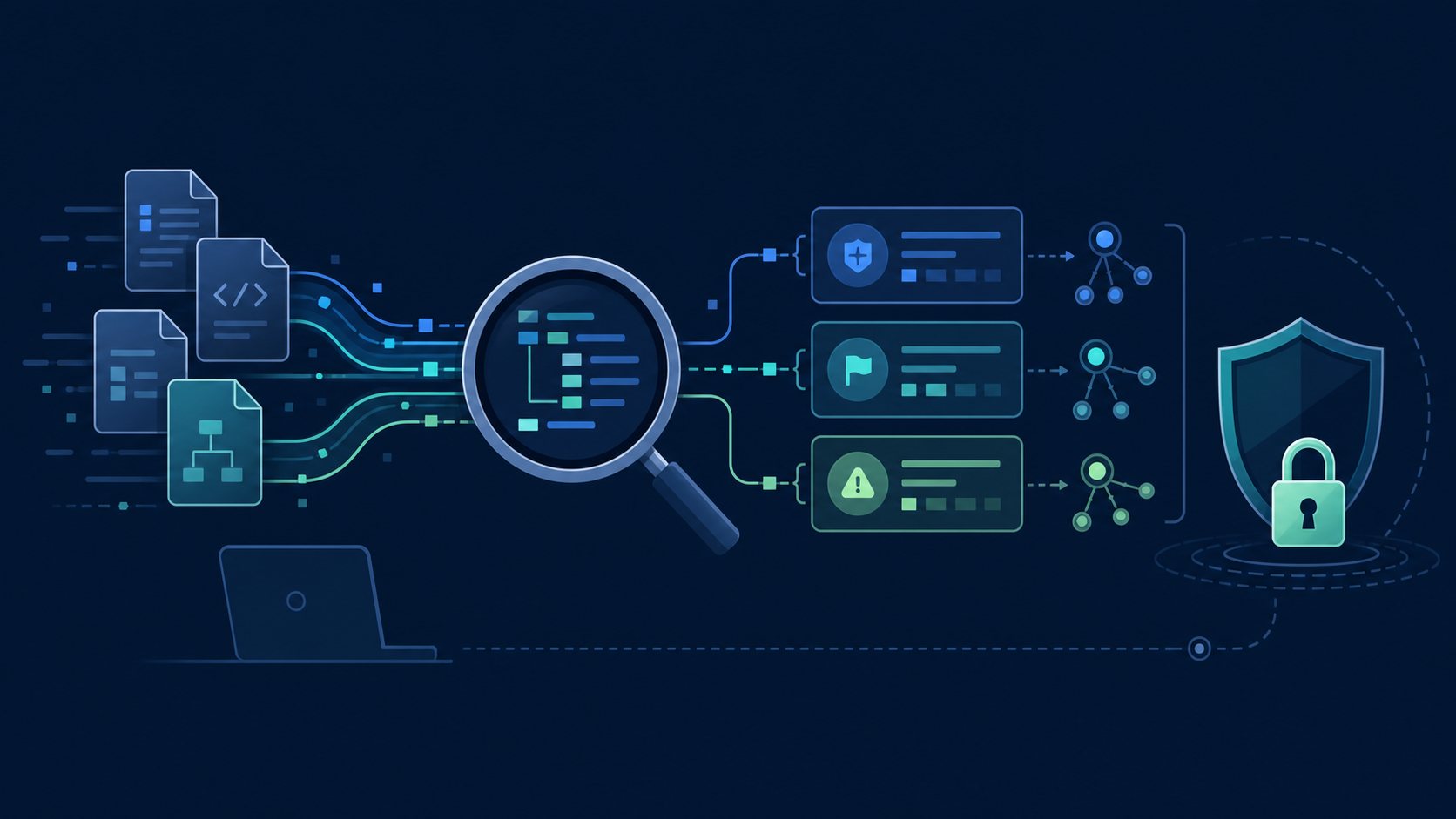 Local code review and evidence grouping