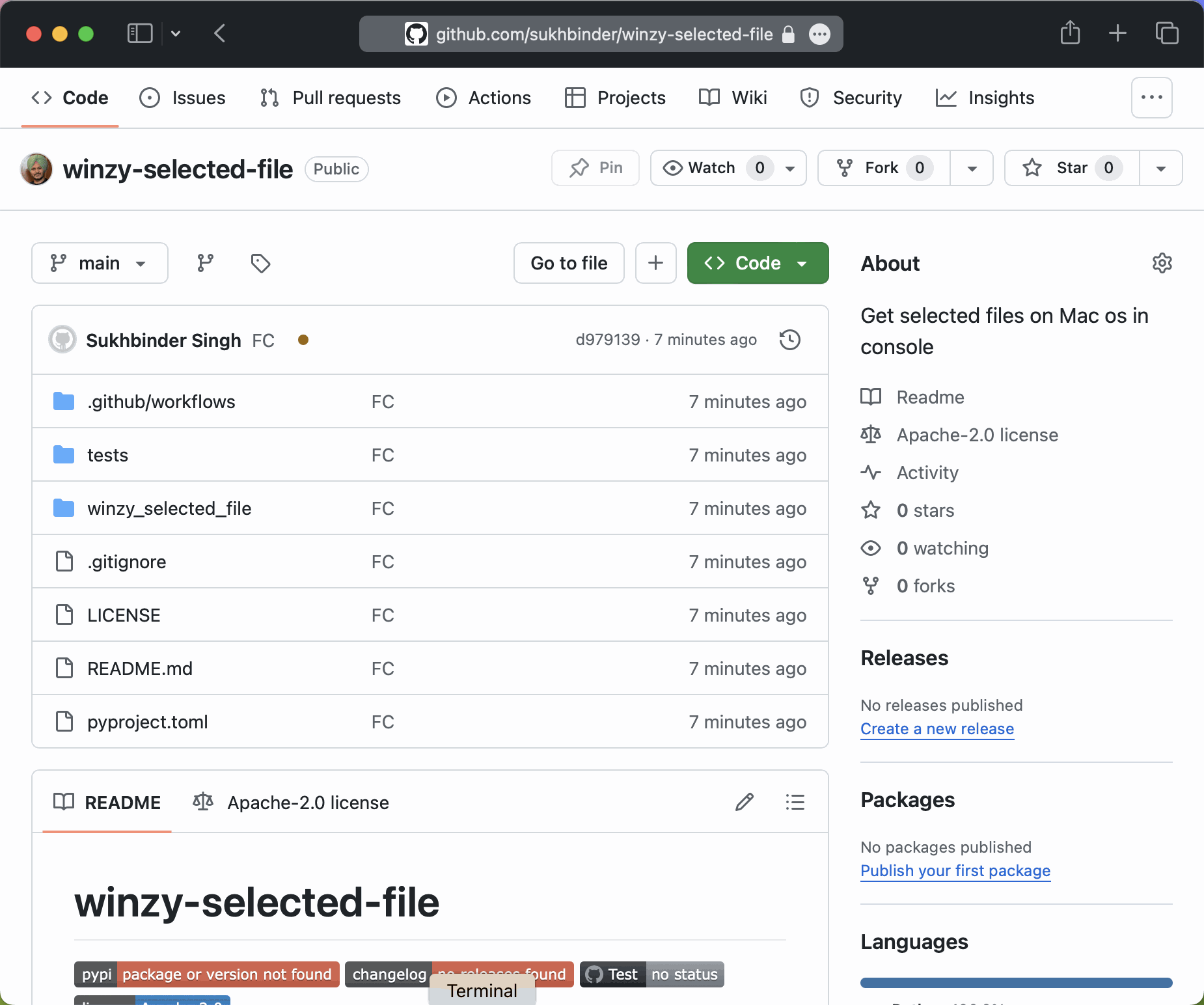 Demo of winzy sfiles