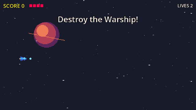 Star Run: a side-scrolling shooter with power-ups and a boss
