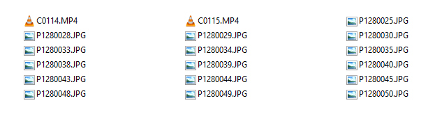 a bunch of images in a single folder