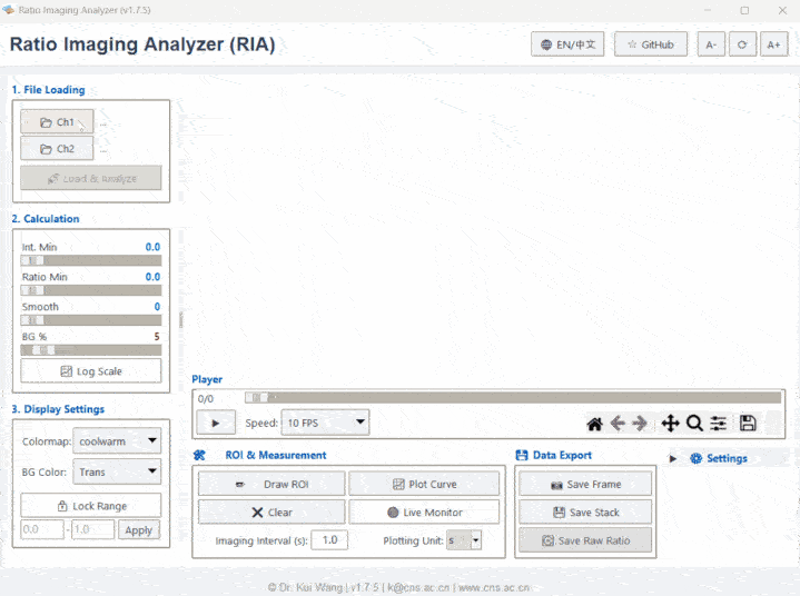 RIA Interface showing trace analysis