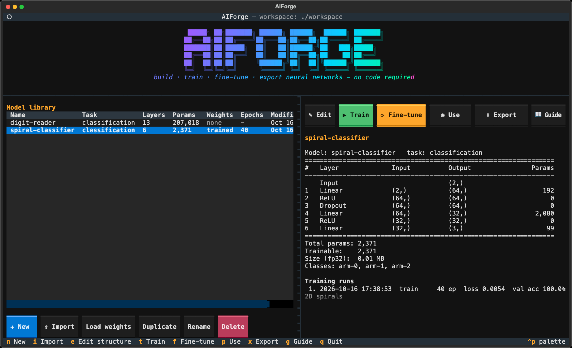 AIForge model library