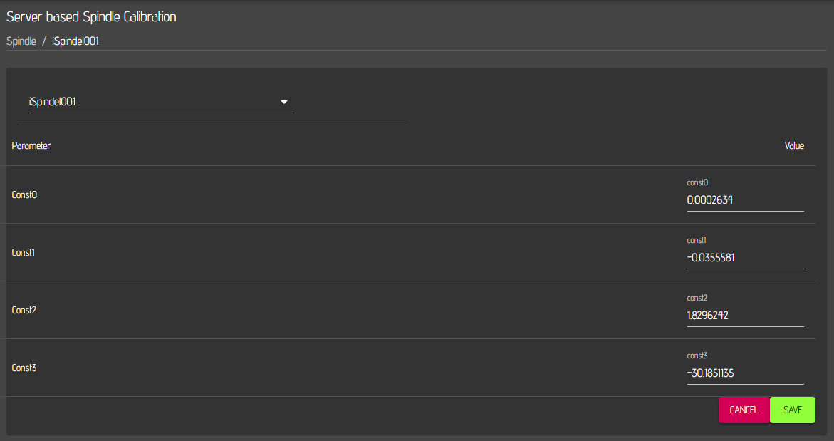 iSpindle Calibration