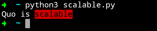 Scalable