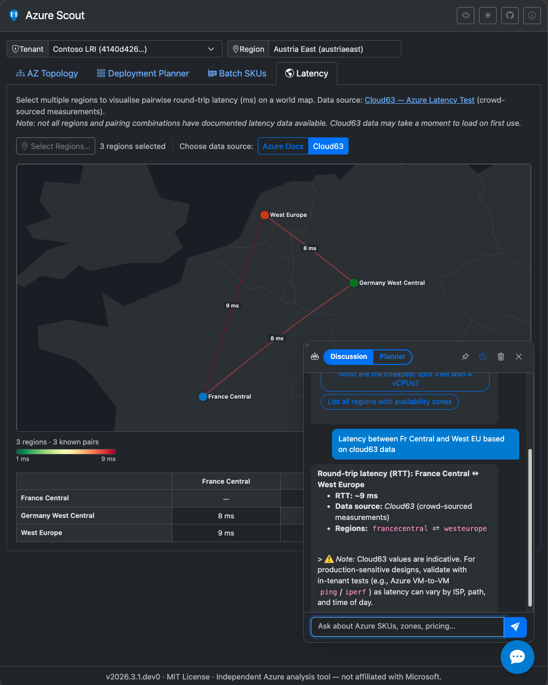Screnshot of latency plugin