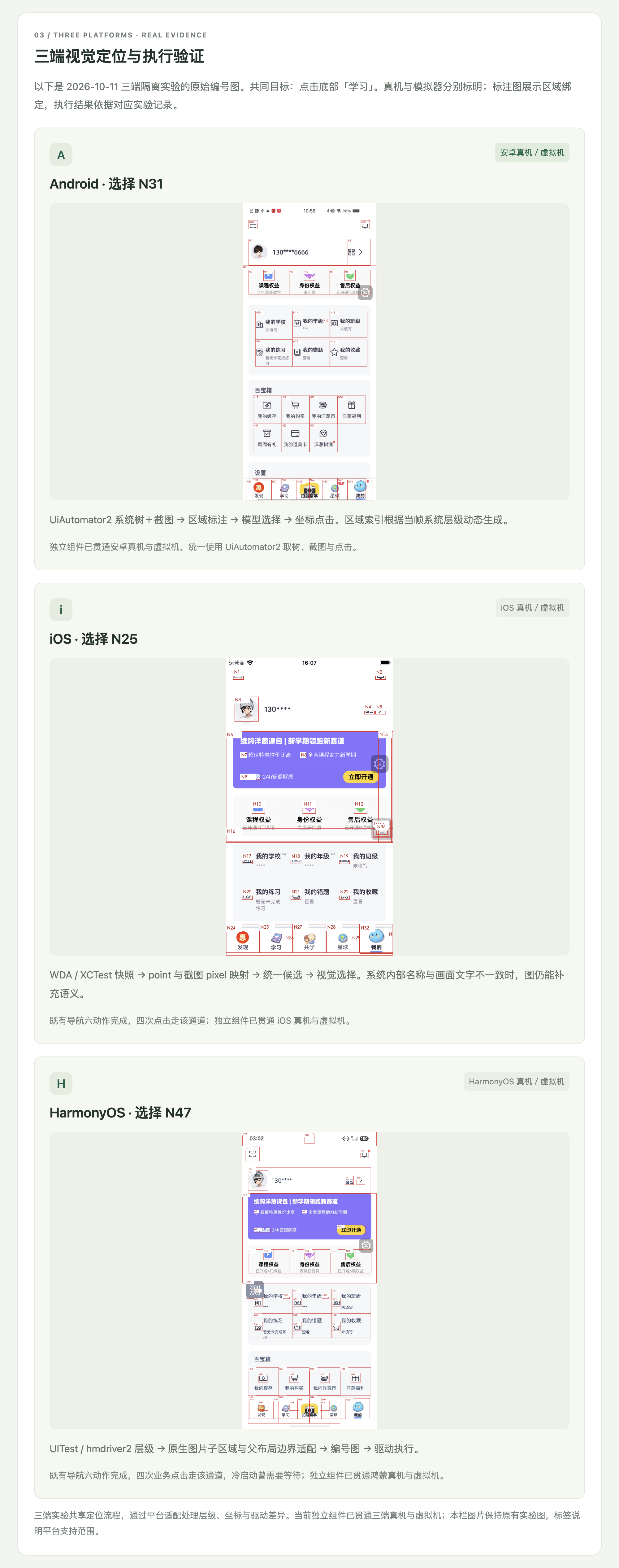 三端视觉定位与执行验证