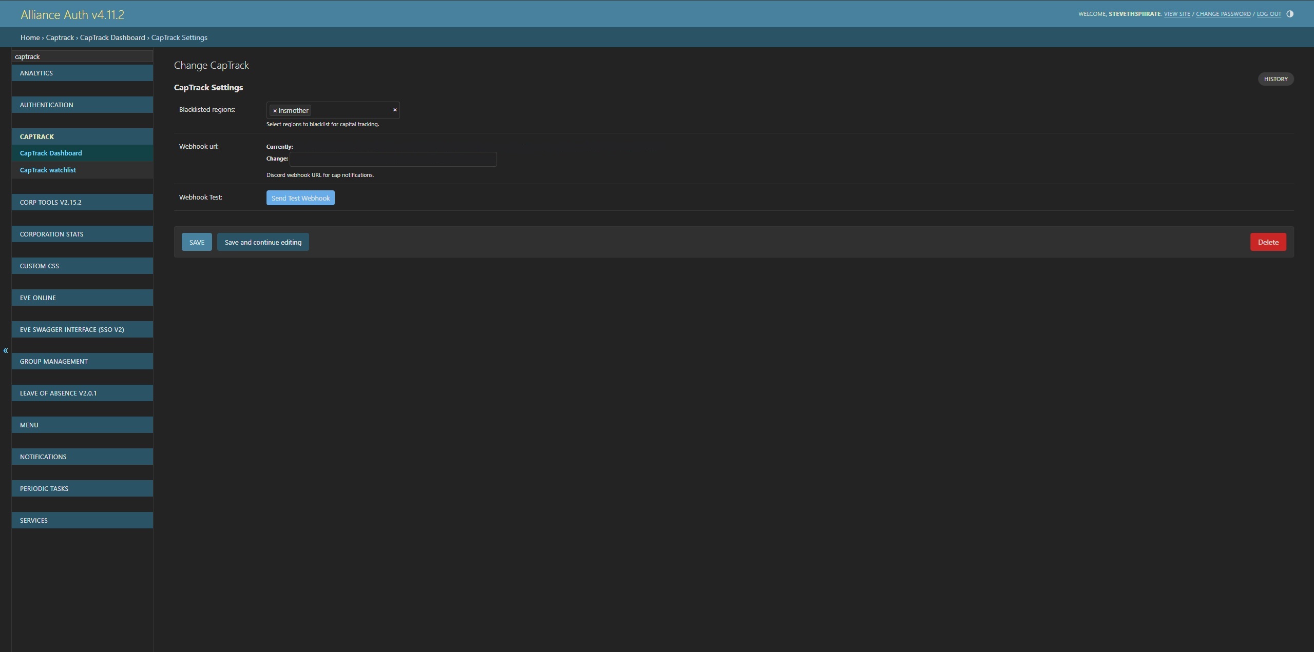 Admin Settings