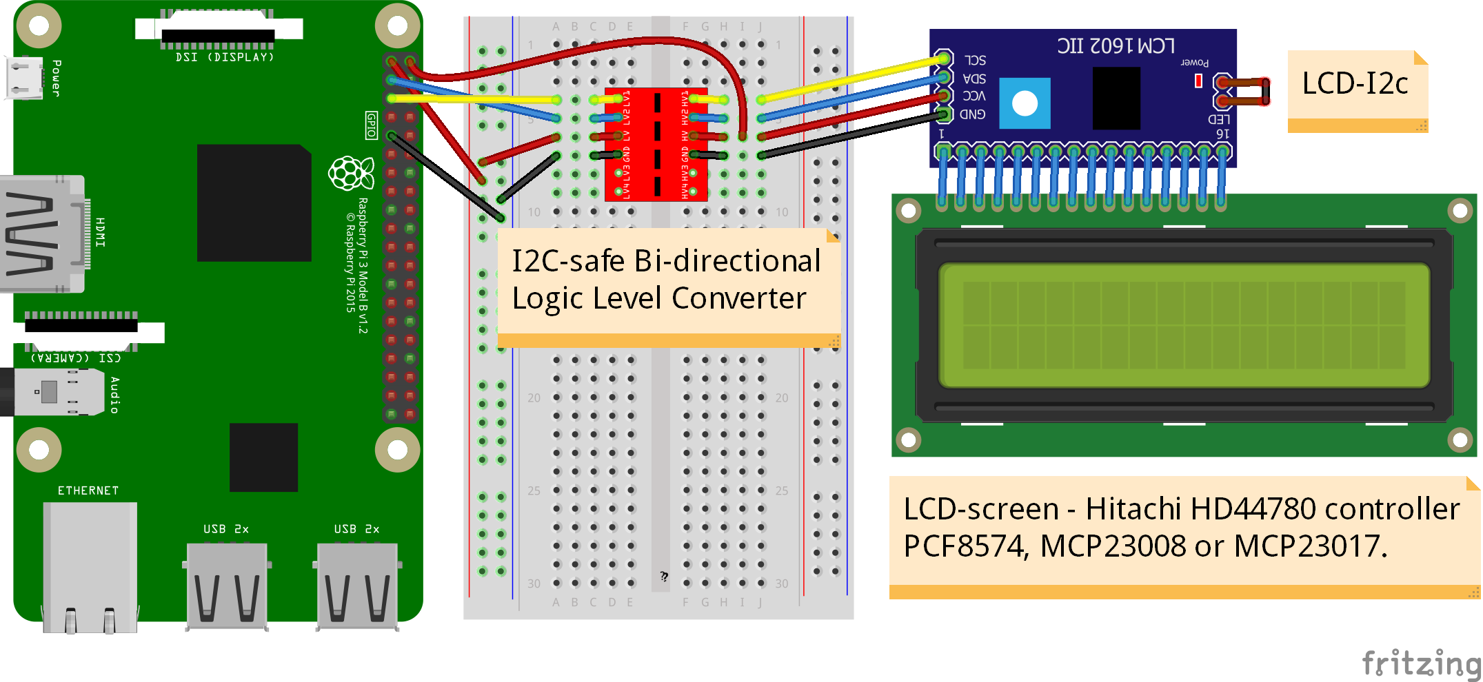 LCD-I2c Electronic sketch
