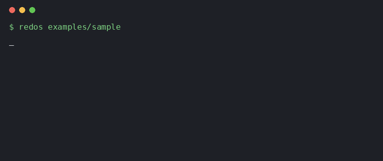 redos flagging a vulnerable regex in the bundled example
