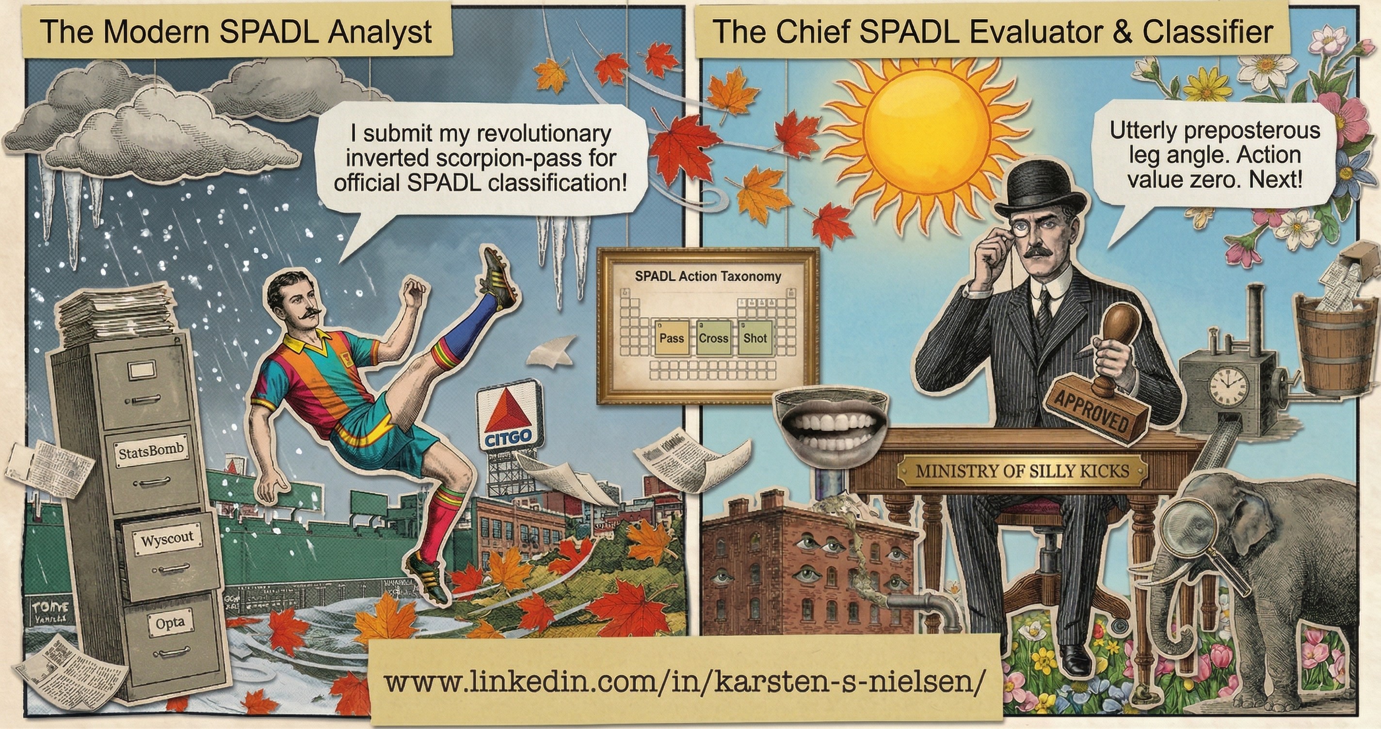 The Modern SPADL Analyst vs The Chief SPADL Evaluator & Classifier