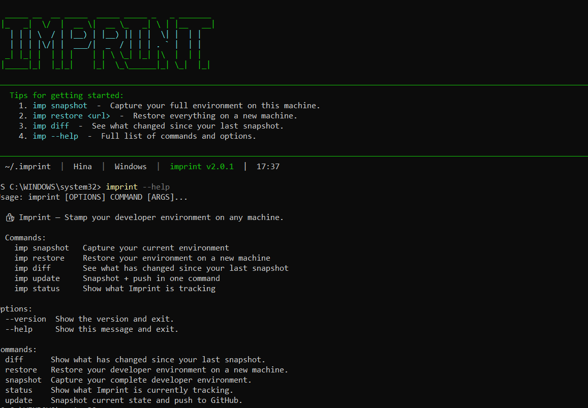 Imprint Demo