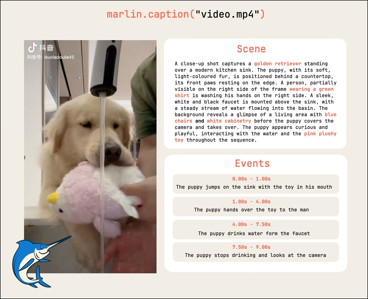 Marlin caption example