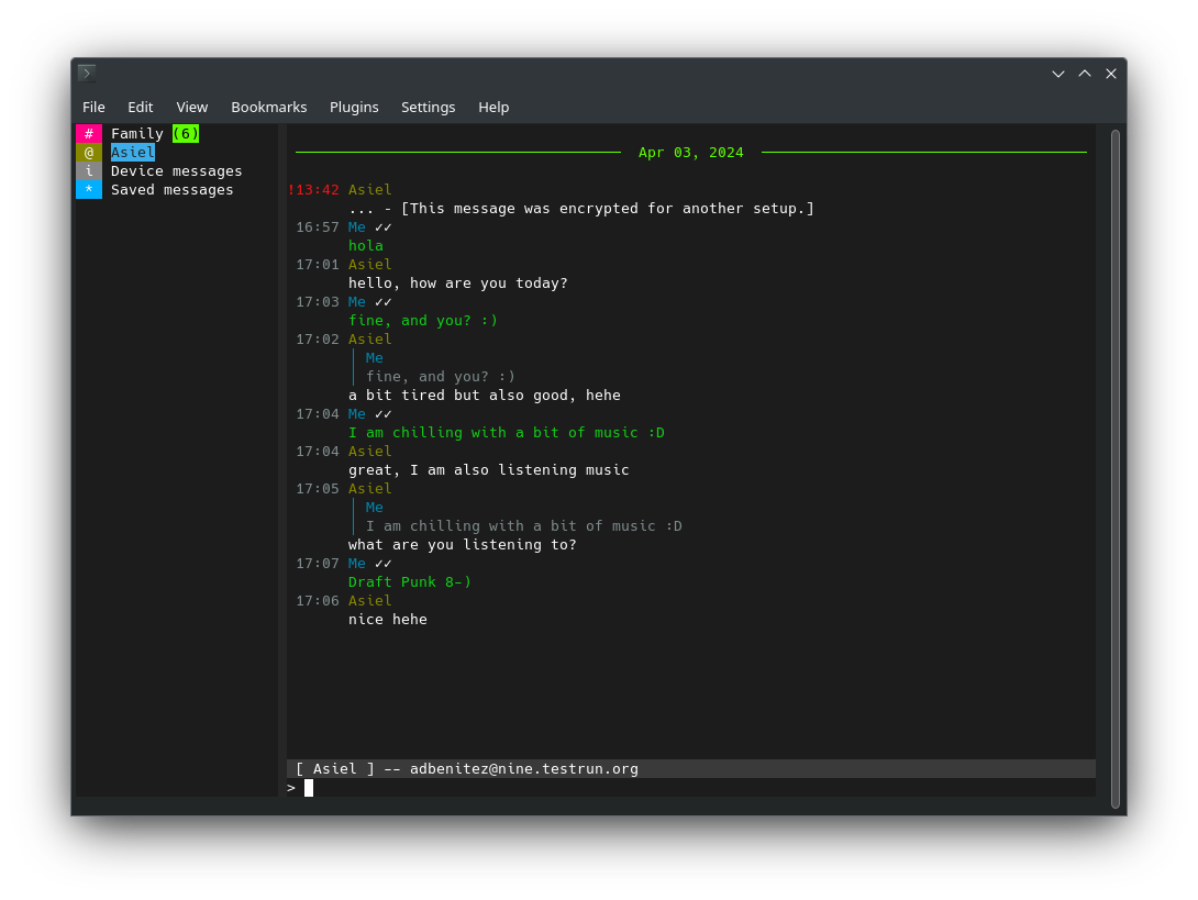 screenshot of ArcaneChat