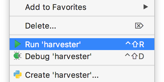 Run harvester