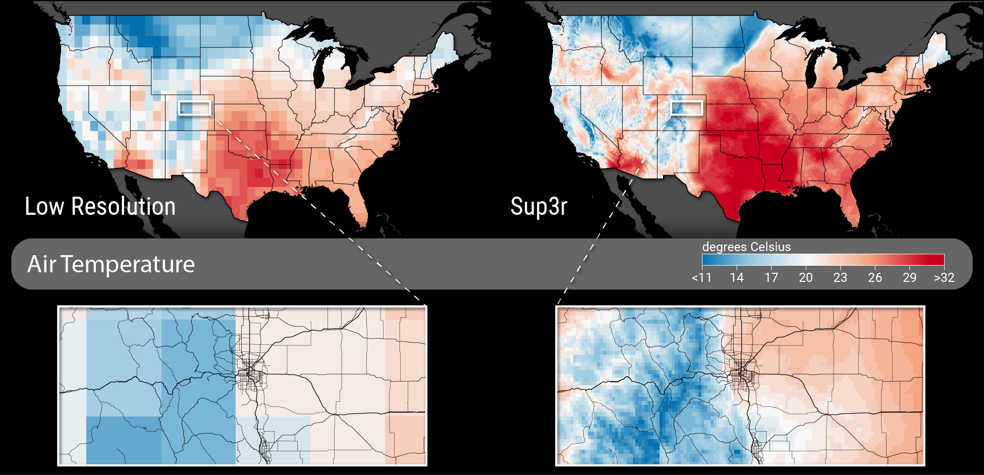 Sup3r climate downscaling overview graphic