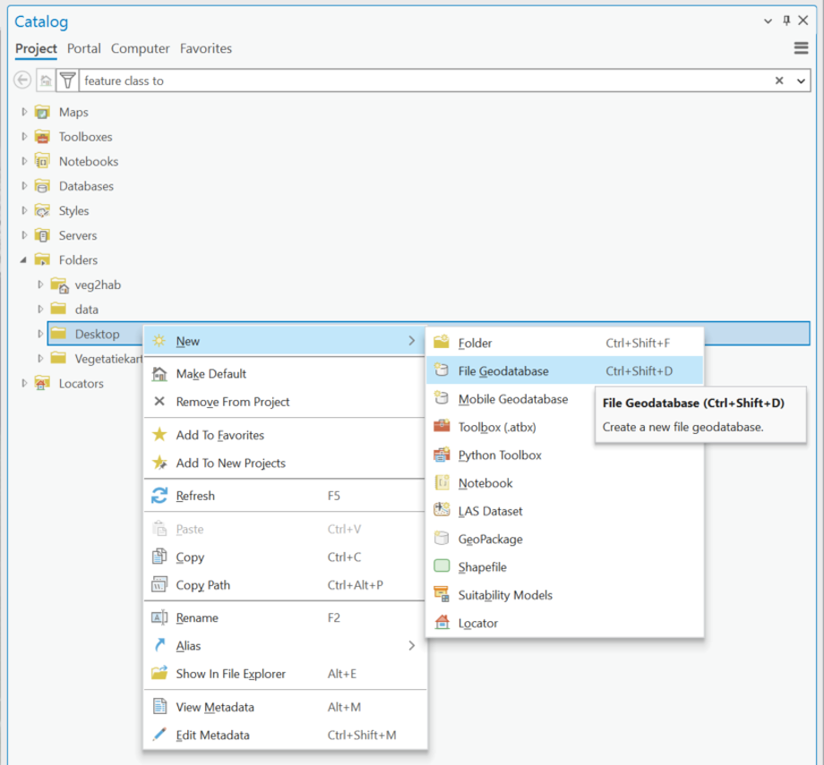 open geoprocessing pane