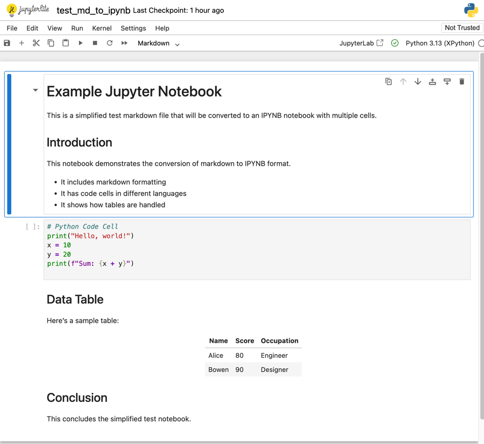 IPYNB Example