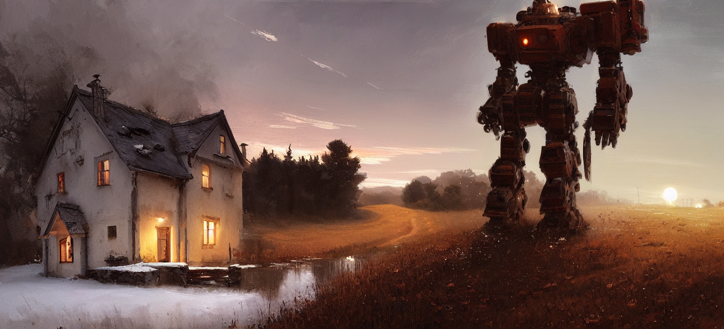 2022-10-12 15_35_27 305133_A charming house in the countryside, by jakub rozalski, sunset lighting, elegant, highly detailed, s_640x640_schelms_seed7178915308_gc8_steps50