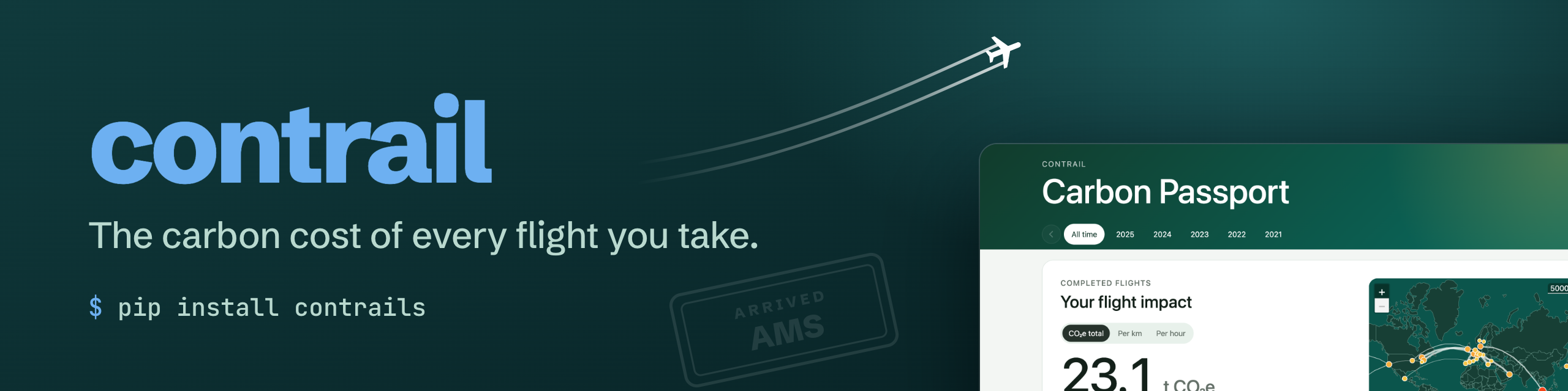 contrail: the carbon cost of every flight you take