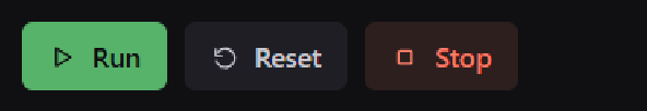 The three buttons on Green Dark