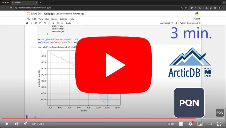 Options data in ArcticDB