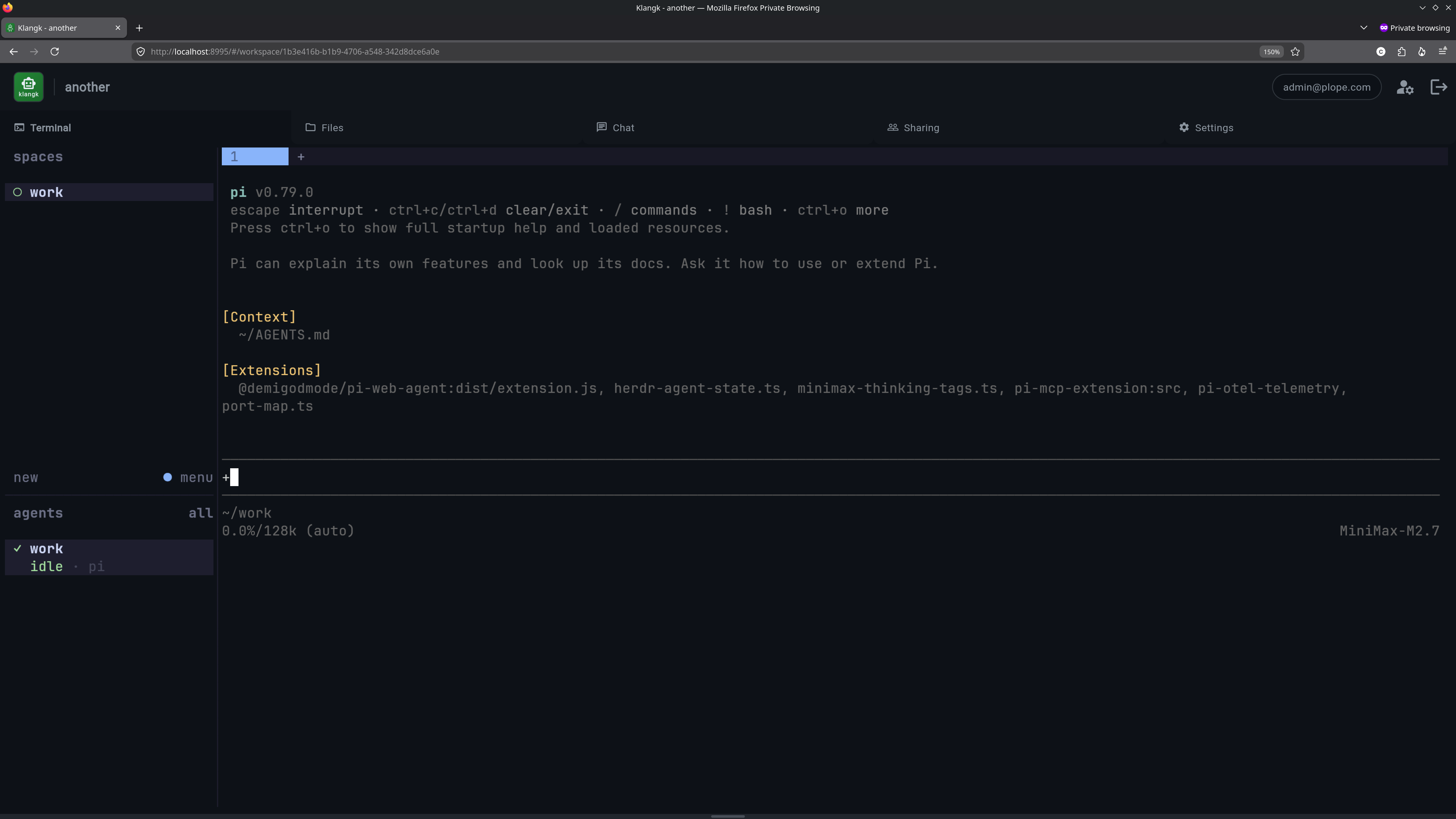Klangk Web Coding Agent