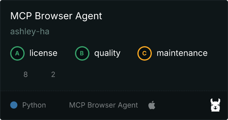 Browser Agent MCP server