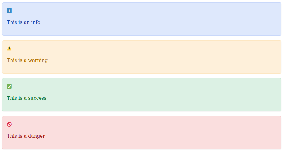 Example of alert spellblocks