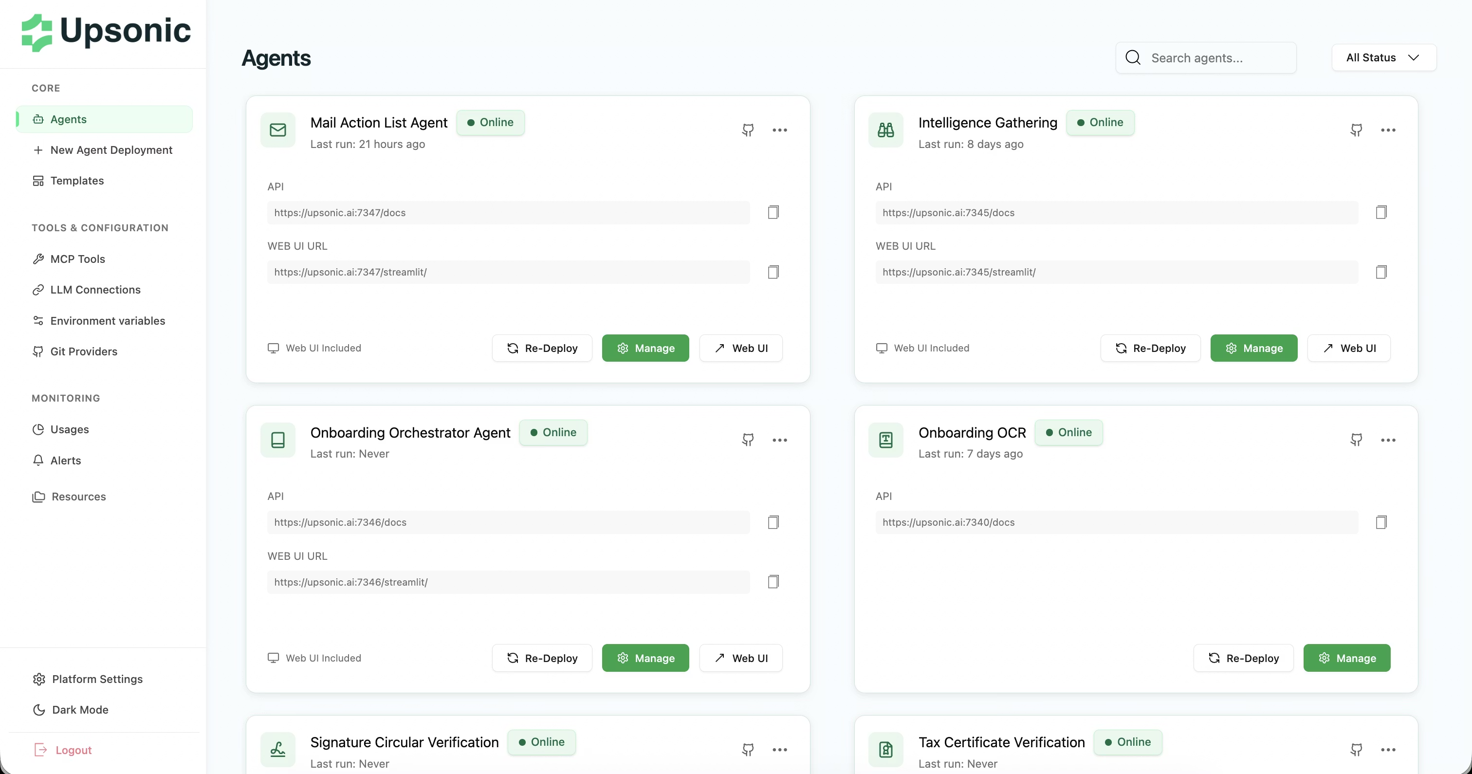 AgentOS Dashboard