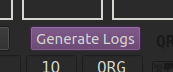 Picture showing generate log button