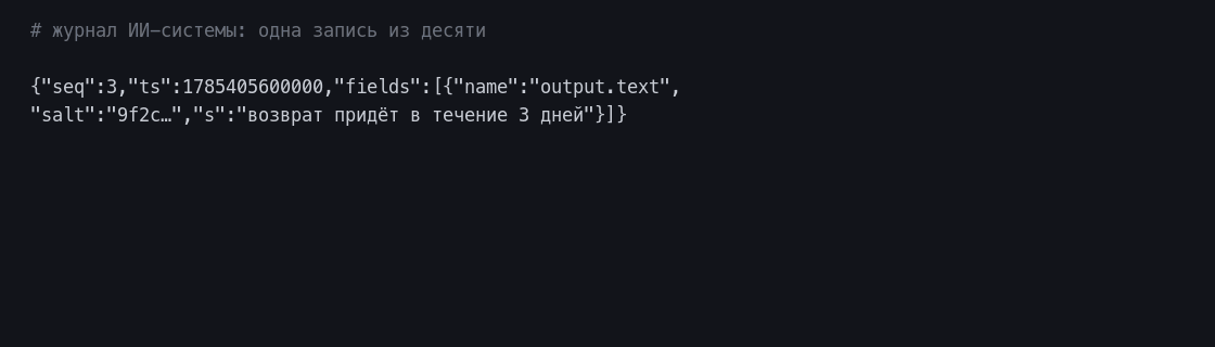 Правка одного символа ломает проверку